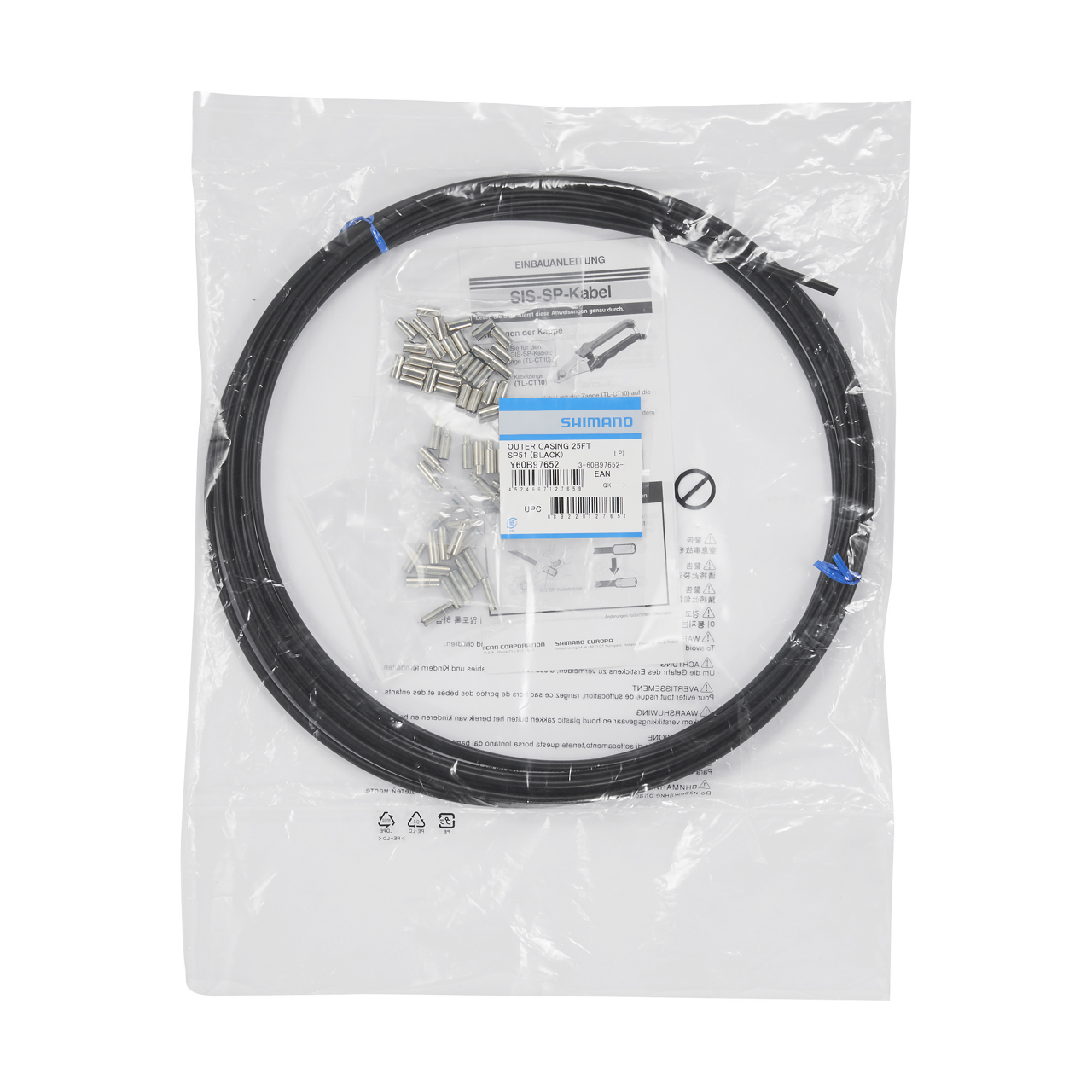 Shimano SIS OT-SP51 Vites Dış Kablosu 5mmx7.62m Siyah