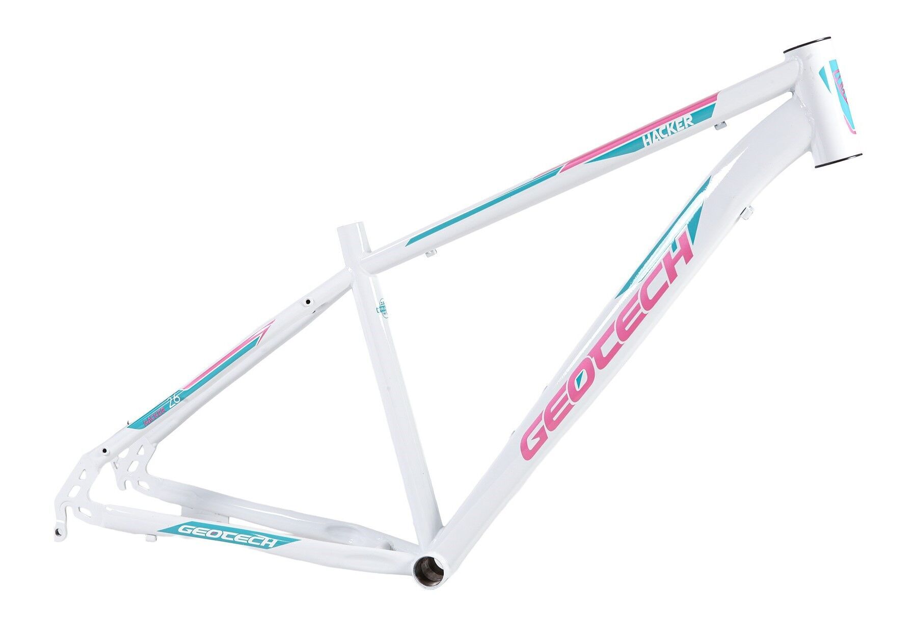 Geotech Hacker 26 Lady MTB Kadro Beyaz-Pembe