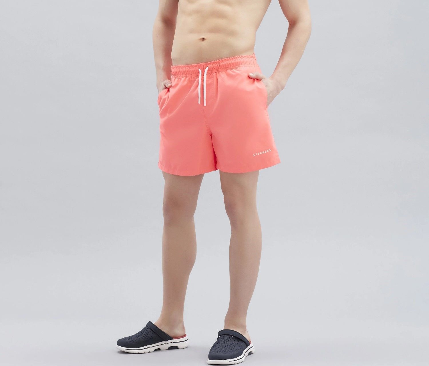 Skechers Swimwear M 5 Inch Erkek Deniz Şortu - Pembe